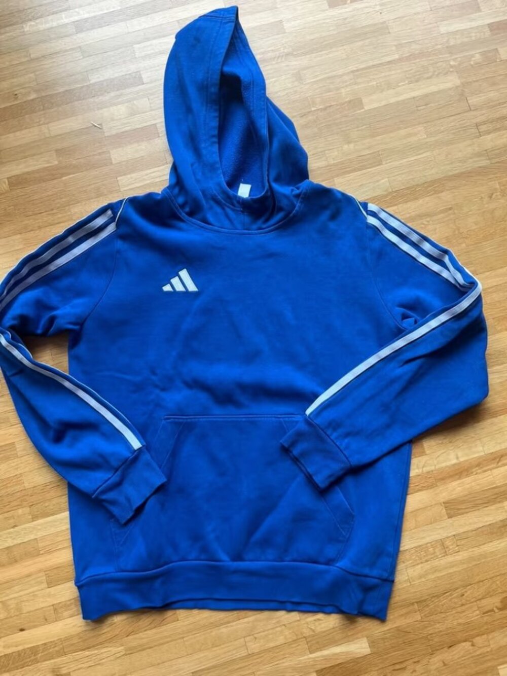 Adidas Kids' Royal Blue Pullover Hoodie — US Youth Size 14, Excellent Condition